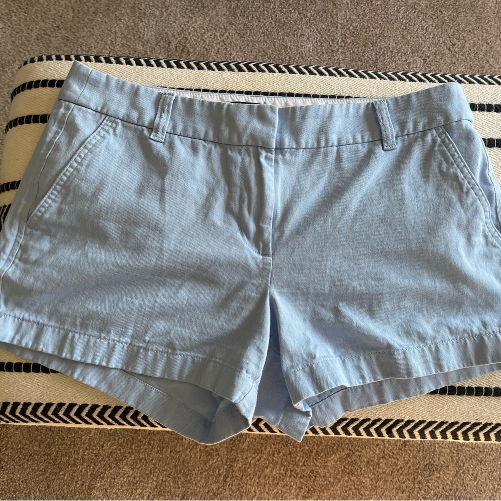 J. Crew Light Blue Shorts Classic Cotton Blend